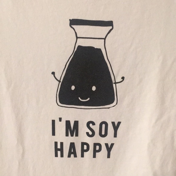 ASOS Cute “I’m Soy Happy” T-Shirt - Picture 2 of 4